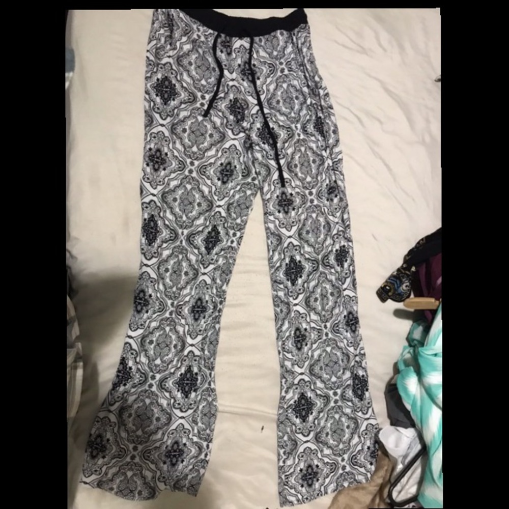 Casual wide legged pants.
